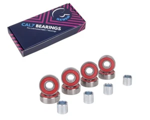 Cal 7 ABEC-7 Skateboard Longboard lnline Roller Skate Bearings (8 Pieces) - Picture 1 of 3