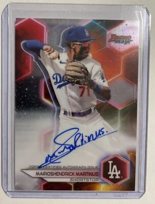 MAIROSHENDRICK MARTINUS 2023 BOWMAN'S BEST AUTO AUTOGRAPH RC LA DODGERS - Image 1 of 2