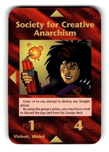 Society for Creative Anarchism Card Limited INWO Illuminati New World Order - Picture 1 of 4