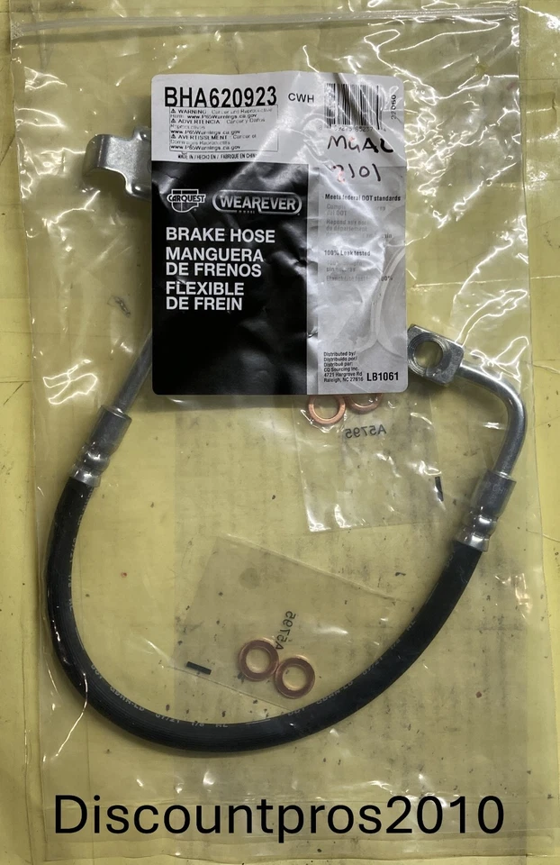 Carquest BHA620923 Rear Right Brake Hydraulic Hose Jeep Wrangler / JK 2007-2018 Foto 1 de 1