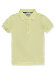 French Toast Girls' Picot Collar S/S Polo - Picture 1 of 16