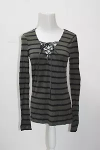 Adam Levine Women's Top Olive M Pre-Owned - Picture 1 of 2