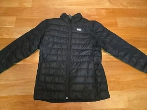 REI Co-op 650 Down Puffer Jacket Kids, XL Size 18, Black - Picture 1 of 8