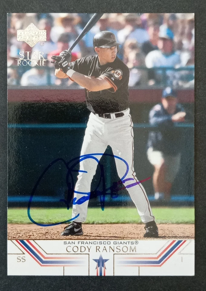 2002 Upper Deck SIGNED: Cody Ransom, GIANTS #39 - Image 1 of 1