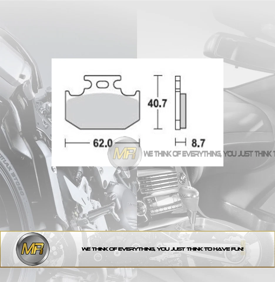 PER KAWASAKI KX 500 DAL 1989 AL 1995 COPPIA PASTIGLIE FRENO POSTERIORI BRAKING S Foto 1 de 1