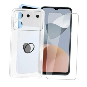 for ZTE Blade A54 (6.60") Case + Screen Protector + with Finger Ring - Picture 1 of 8