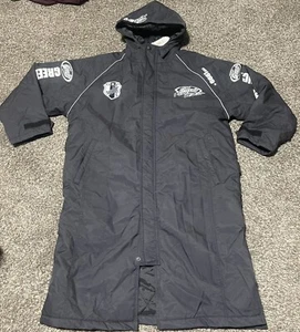 Mens Hooded Overcoat Winter Jacket Parka Long Motorcycle Greedy Racing Small SK6 - Picture 1 of 7