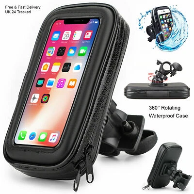 For Apple iPhone 13/12/11/X 360° Bike Bicycle Phone Holder Handlebar Mount Case - Image 1 of 4