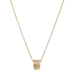 BVLGARI B-Zero1 Necklace Diamond 18K Yellow Gold - Picture 1 of 9