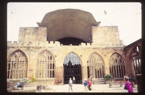 Vintage Film Slide 35mm Coventry Cathedral England - Picture 1 of 1
