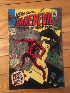 MARVEL COMICS DAREDEVIL #31 AUGUST 1967 SILVER AGE VERY GOOD CONDITION