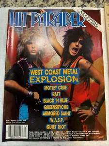 HIT PARADER magazine March 1985 Motley Crue-David Lee Roth Centerfold Complete! - Picture 1 of 3