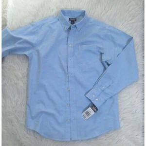 Chaps Blue Oxford Button Shirt Boys size16 Long Sleeve New - Picture 1 of 2