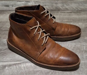 Scarpe Clarks Collection uomo taglia 10M stivali chukka comodi stringati pelle marrone - Foto 1 di 10