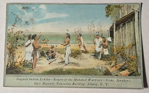 Postal - Exposición indígena iroquesa, grupo de cazadores Séneca lago Canandaigua - Imagen 1 de 2