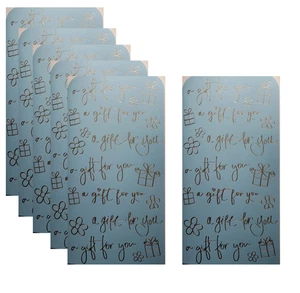 Pack de 6 Monedero Billetera Regalo Vales Tarjetas Con Sobres Multipack Azul Plata - Imagen 1 de 4