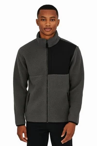 AEROPOSTALE Men Jacket With Zipper Size Small S Gray - Picture 1 of 7