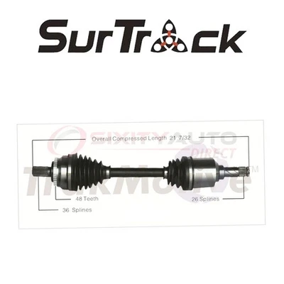 SurTrack CV Axle Shaft for 2001-2005 Volvo S60 2.4L L5 - Constant Velocity lf Foto 1 de 4