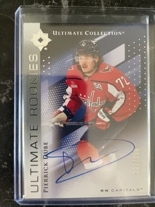 2024-25 UD Ultimate Pierrick Dube Auto Ultimate Rookies RC/299 #160 Capitals - Imagen 1 de 3
