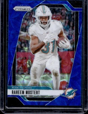 2024 Prizm Raheem Mostert Choice Blue #1/14 Dolphins - Image 1 of 2