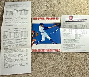 May 6 1978 CHICAGO CUBS Scorecard / PRESS & MEDIA Info vs. SAN FRANCISCO GIANTS - Picture 1 of 10