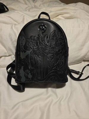 Loungefly Disney Villains Full Cast  Mini Backpack Rare - Image 1 of 4