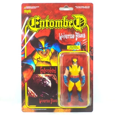 Entombed Wolverine Blues Bootleg Action Figure death metal super7 reaction no LP - Immagine 1 di 3