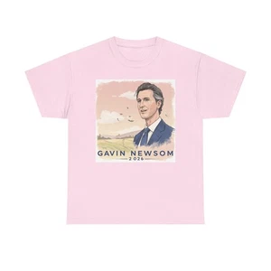 GAVIN NEWSOM CALIFORNIA 2026 TRUMP GHIBLI KURZARM STYLE TEE T-SHIRT - Bild 1 von 45