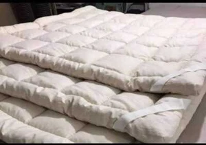 Wool Filled Mattress Topper, Pad, a Luxurious Sleep Product of Natural Fibers - Picture 1 of 3