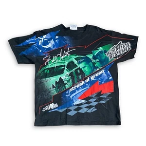 Chase Authentics BOBBY LABONTE #18 STREAK of GREEN Medium All Over Shirt NASCAR - Picture 1 of 3