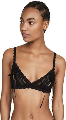 hanky panky 278309 Women Signature Lace Peek-A-Boo Bralette, Black, Medium - Image 1 of 4