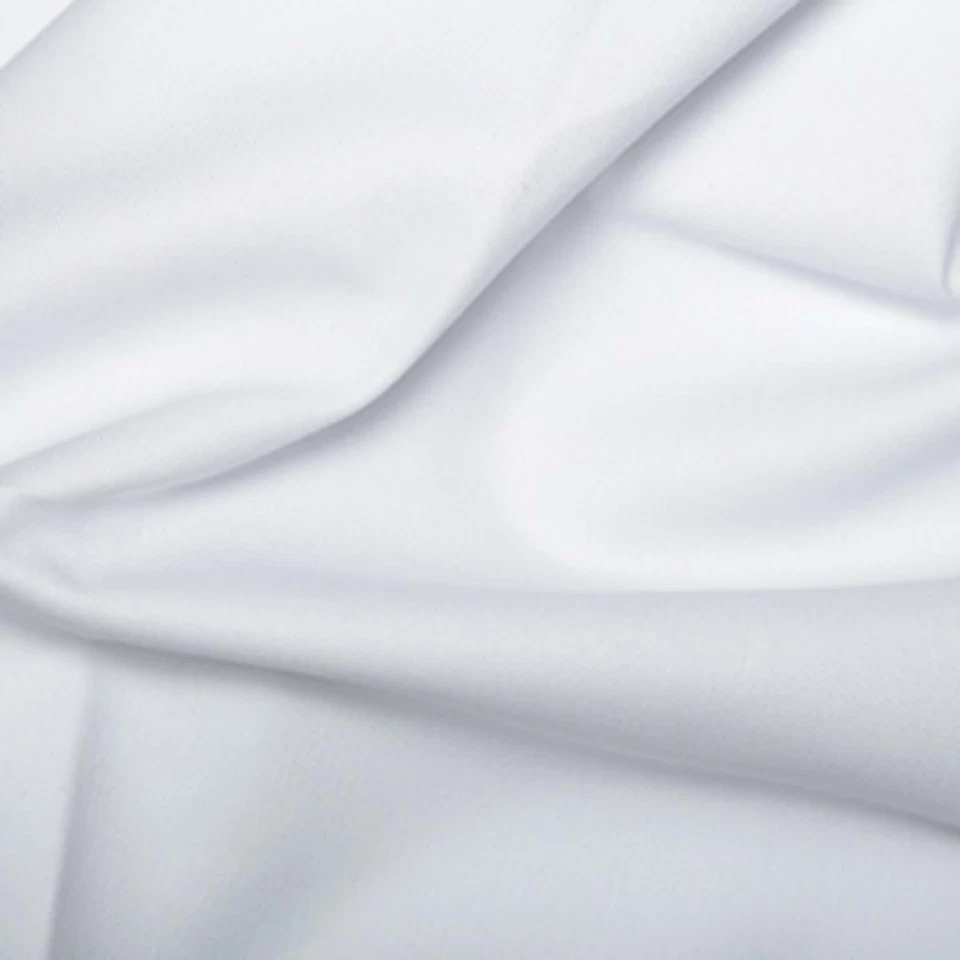 Cotton Dyed Drill Fabric Material - WHITE - Image 1 of 1