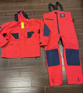 Gill Gore-Tex Ocean Technology Jacket Pants Red XL & L - Picture 1 of 1