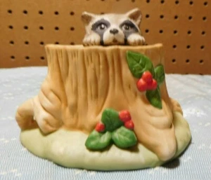 Franklin Porzellan Woodland Überraschungen Jaqueline B Smith 1984 Waschbär Thailand - Bild 1 von 7