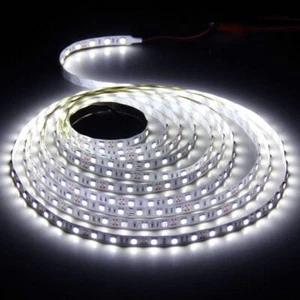 Lamps Super Bright 300Leds Cool Strip Flexible 12V Lights Led SMD White 5050 5M - Picture 1 of 3