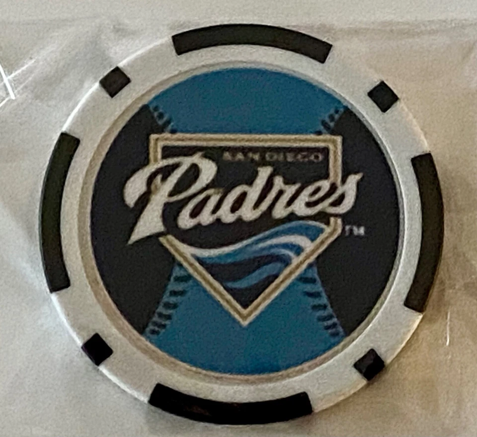 SPORTZCOLLECTABLES.COM San Diego Padres - MLB - Magnetic Clay Poker Chip - Golf Ball Marker