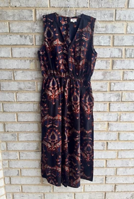 World Market Sleeveless Wrap V-Neck Linen Blend Boho Jumper Women's Size S/M - Image 1 of 4