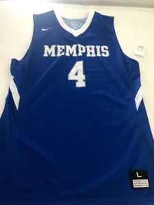 New Nike Memphis Tigers Blue/White Basketball #4 Jersey Men's Sz Large MSRP: $65 - Picture 1 of 2