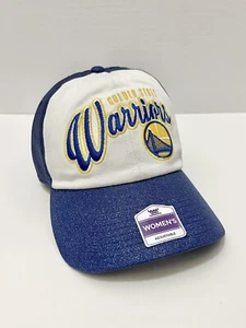 Golden State Warriors Hat Sparkle Glitter Blue Womens Adjustable NBA Ball Cap - Picture 1 of 13