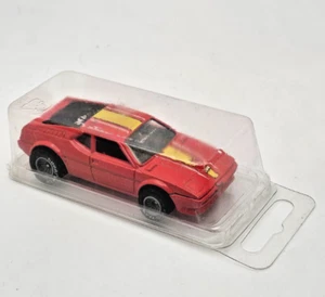 1982 Hot Wheels Real Riders BMW M-1 Car Red w/Yellow Stripe & RR (PR1-4) - Picture 1 of 6