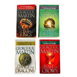 Game of Thrones Paperback Fantasy Fiction Novels George R.R . Martin Lot of 4