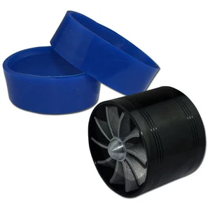 BLACK JET AIR INTAKE FUEL/GAS/MPG SAVER TURBO ALUMINUM VORTEX FAN KIT P11 - Picture 1 of 1
