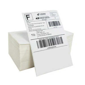 500x 4"x6" Fanfold Direct Thermal Shipping Labels for Zebra Elton Rollo Printer - Picture 1 of 11