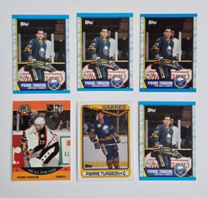 Pierre Turgeon vintage Topps, Pro Set, UD hockey cards - (6) card lot HOF - Picture 1 of 5