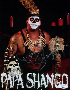 Papa Shango WWE WWF Wrestler Signed 8x10 Glossy Photo JSA Authenticated - Picture 1 of 2