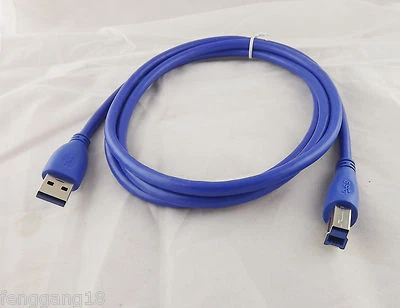 1.5m/5ft USB 3.0 Type A Male Plug To B Male Printer Scanner Data Wire Cord Cable - Image 1 of 4
