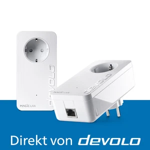 devolo Magic 1 LAN Powerline 1x Gigabit LAN Port 2x Adapter - Bild 1 von 6
