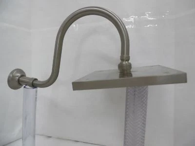 Cabezal de ducha Rohl Scossa y brazo de ducha 1475/12STN níquel satinado 1070/8STN Foto 1 de 4