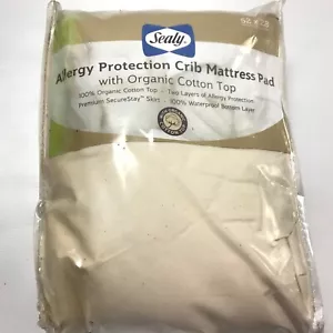 Sealy Organic Cotton Allergy Protection for Crib Mattress Pad new - Picture 1 of 5