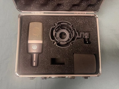 Micrófono condensador de estudio AKG C214 micrófono de grabación con estuche y montaje amortiguador Foto 1 de 4